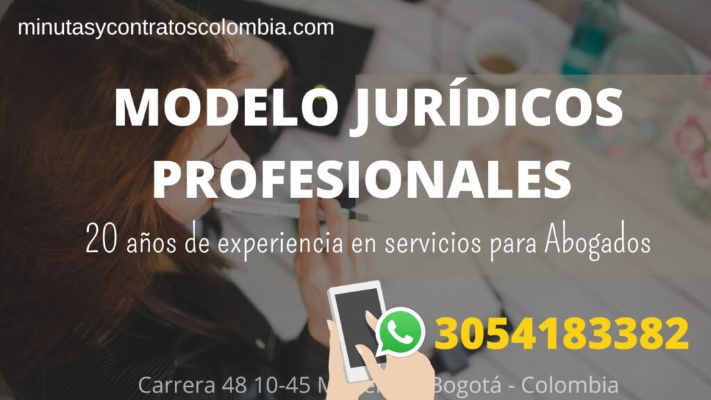 modelos jurídicos profesionales Colombia