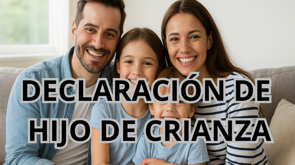 imágen: declaración de hijo de crianza, proceso judicial en colombia