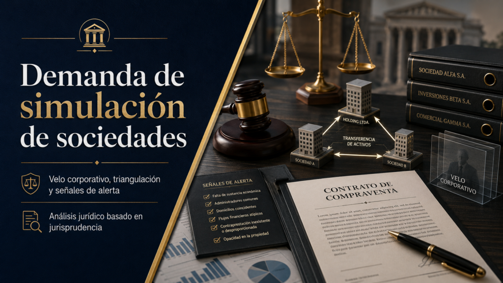 Estrategia jurídica para la demanda de simulación de sociedades y velo corporativo.